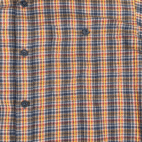 Patagonia Shirt Adult MEDIUM Brown Orange Plaid Flannel Organic Cotton Outdoor