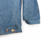 Vintage Wrangler Jacket Adult EXTRA LARGE Blue Wrange Coat Sherpa Denim USA 70s