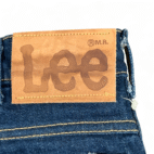 Vintage Lee Riders Jeans Mens 33x30 Blue Flare Leg Dark Wash Talon Zip USA 80s