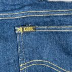 Vintage Lee Riders Jeans Mens 33x30 Blue Flare Leg Dark Wash Talon Zip USA 80s
