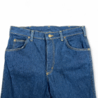 Vintage Lee Riders Jeans Mens 33x30 Blue Flare Leg Dark Wash Talon Zip USA 80s