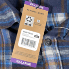 Eddie Bauer Shirt Adult 2XL Blue Plaid Flannel Cotton Outdoor Canyon Workwear
