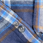 Eddie Bauer Shirt Adult 2XL Blue Plaid Flannel Cotton Outdoor Canyon Workwear