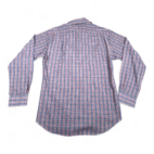 Vintage Enro Sportswear Shirt Adult SMALL Purple Plaid Polyester Cotton 80s