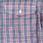 Vintage Enro Sportswear Shirt Adult SMALL Purple Plaid Polyester Cotton 80s