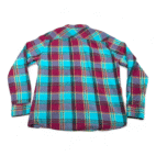 Stapleford Shirt Adult MEDIUM Green Plaid Flannel Cotton Outdoor Y2K