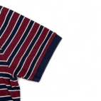 Brooks Brothers Polo Shirt Adult LARGE Blue Red Striped Slim Golden Fleece