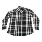 Wrangler Western Shirt Adult LARGE Black Plaid Pearl Snap Colorful Cowboy Y2K