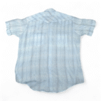 Vintage H Bar C Ranchwear Western Shirt Adult EXTRA LARGE Blue Plaid USA 70s