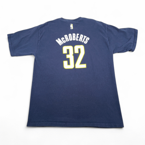 Indiana Pacers Shirt Adult LARGE Blue Josh McRoberts 32 NBA Basketball Sport