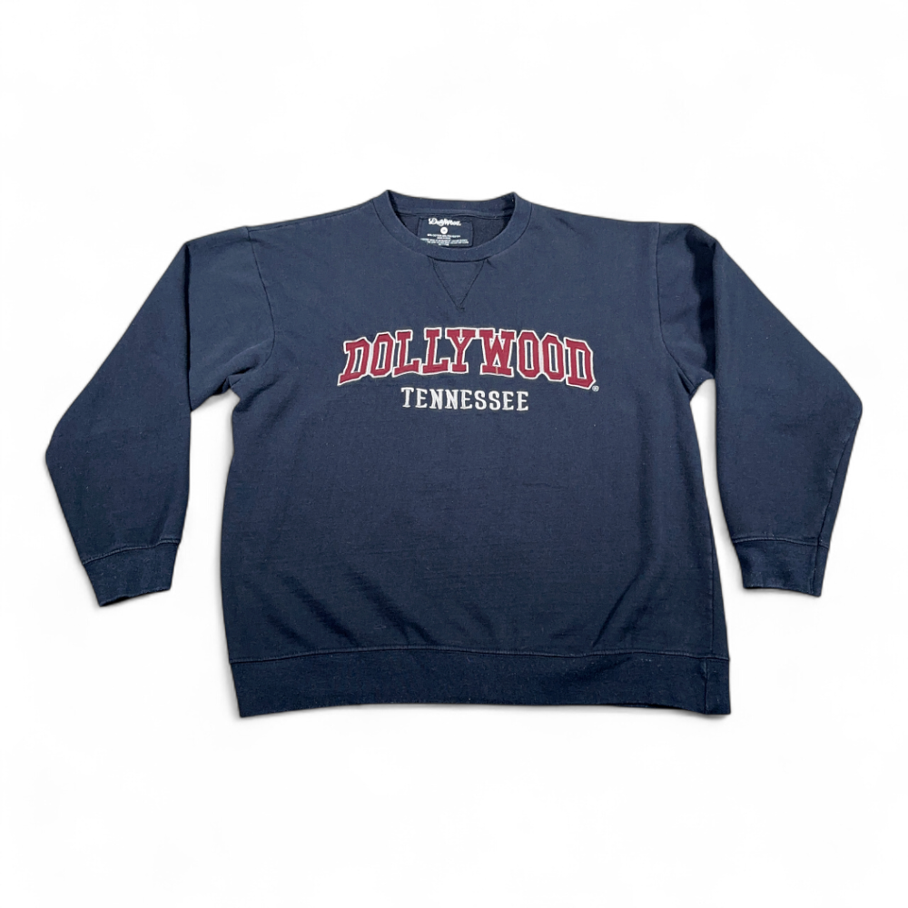 Dollywood Sweater Adult MEDIUM Blue Sweatshirt Tennessee Park Country Music-1 Dollywood Sweater Adult MEDIUM Blue Sweatshirt Tennessee Park Country Music