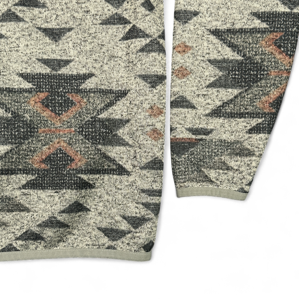 Lucky Brand Sweater Adult 2XL Gray Southwestern Geometric Fleece Pullover Henley-6 Lucky Brand Sweater Adult 2XL Gray Southwestern Geometric Fleece Pullover Henley