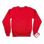 Vintage Tultex Sweater Adult EXTRA SMALL Red Raglan Sweatshirt Deadstock USA 90s