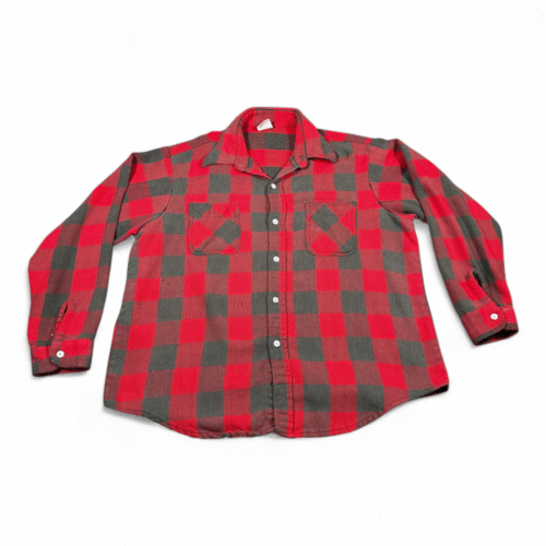 Vintage Big Mac Shirt Adult EXTRA LARGE Red Black Buffalo Plaid Flannel USA 70s