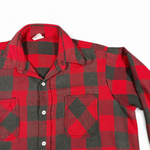 Vintage Big Mac Shirt Adult EXTRA LARGE Red Black Buffalo Plaid Flannel USA 70s