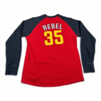 Vintage Abercrombie Fitch Shirt Adult MEDIUM Red Baseball Raglan Rebel 90s