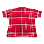 Vintage Ivy Crew Polo Shirt Adult LARGE Red Plaid Sailing Nautical Preppy 90s