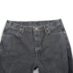 Wrangler Jeans Mens 36x35 Black Straight Leg Workwear Cowboy Cut Cotton Denim