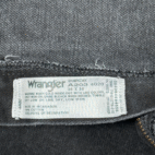 Wrangler Jeans Mens 36x35 Black Straight Leg Workwear Cowboy Cut Cotton Denim