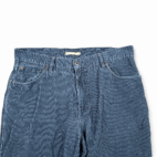 Vintage LL Bean Corduroy Pants Mens 36x32 Blue Natural Fit Outdoor Classic