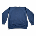 Vintage Grandma Sweater Adult LARGE Blue Quote Raglan Crew Neck USA Made 90s