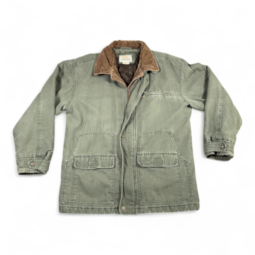 Vintage Faded Glory Jacket Adult MEDIUM Green Workwear Chore Barn Military 90s
