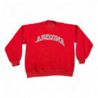 Vintage JanSport Sweater Adult LARGE Red Arizona College Sweatshirt 80s