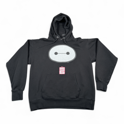 Big Hero 6 Sweater Adult MEDIUM Black Hoodie Baymax Disney Superhero Pullover