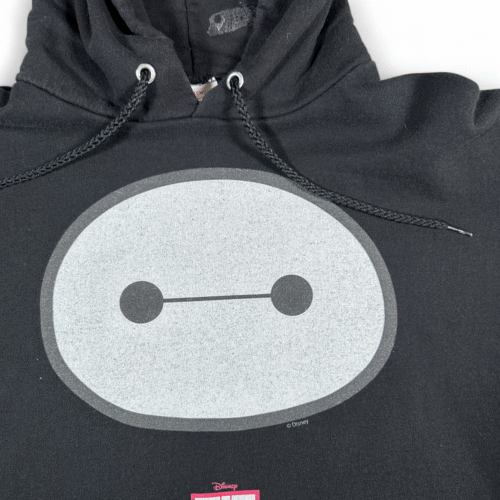 Big Hero 6 Sweater Adult MEDIUM Black Hoodie Baymax Disney Superhero Pullover