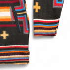 El Paso Saddleblanket Sweater Adult SMALL Brown Southwest Aztec Hoodie Pullover