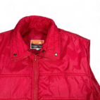 Vintage Ozark Trail Vest Adult 2XL Red Puffer Zip Outdoor Camping Gorpcore 90s