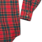 Vintage Kingsport Shirt Adult SMALL Red Green Plaid Sears Classic Outdoor 80s