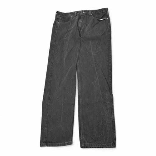 Levis Jeans Mens 36x32 Black Regular Fit Straight Leg Classic Cotton Denim