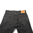 Levis Jeans Mens 36x32 Black Regular Fit Straight Leg Classic Cotton Denim