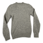 Abercrombie Fitch Sweater Adult Extra SMALL Gray Muscle Fit Moose Logo Y2K