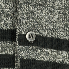 Vintage Colorblock Polo Shirt Adult LARGE Gray Aka Bay Striped Knit Retro 80s