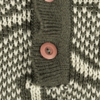 Vintage Boulevard Sweater Adult LARGE TALL Gray Abstract Knit Polo USA Made 80s