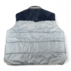 Vintage Sigallo Western Vest Adult EXTRA LARGE Blue Reversible Corduroy 80s