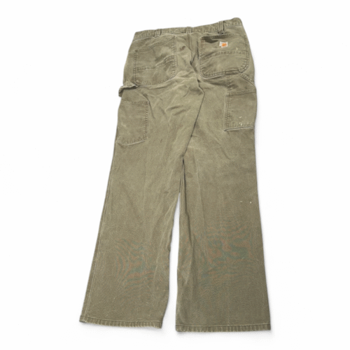 Carhartt Pants Mens 34x31 Brown Relaxed Carpenter Workwear Utility Flex Military