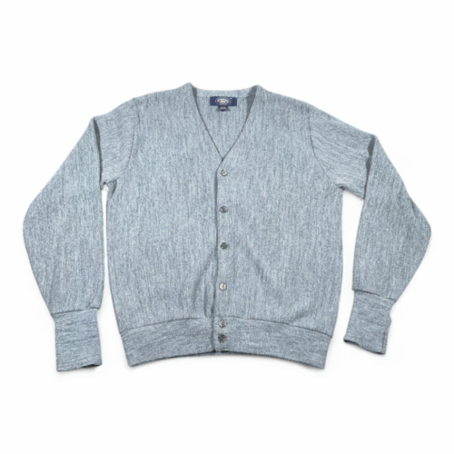 Vintage Knightsbridge Sweater Adult MEDIUM Blue Cardigan Knit Dad Preppy USA 70s