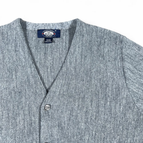 Vintage Knightsbridge Sweater Adult MEDIUM Blue Cardigan Knit Dad Preppy USA 70s