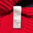 Vintage Jones New York Sweater Womens MEDIUM Blue Colorblock Quarter Zip 90s