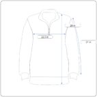 Vintage Jones New York Sweater Womens MEDIUM Blue Colorblock Quarter Zip 90s