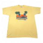 Vintage Florida Shirt Adult EXTRA LARGE Yellow Sarasota Beach Sunset Ocean 90s