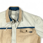 Vintage Pacific Coast Highway Jacket Adult MEDIUM Brown Colorblock Surfer 90s