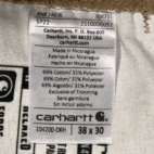 Carhartt Pants Mens 38x29 Brown Cargo Ripstop Force Relaxed Fit Workwear Outdoor