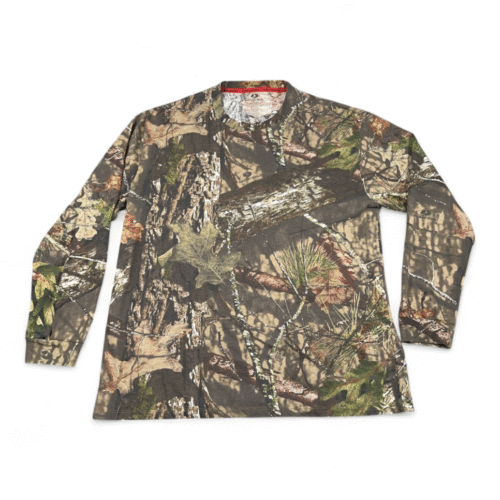 Mossy Oak Shirt Adult EXTRA LARGE Brown Camo Hunting Scent Control Outdoor