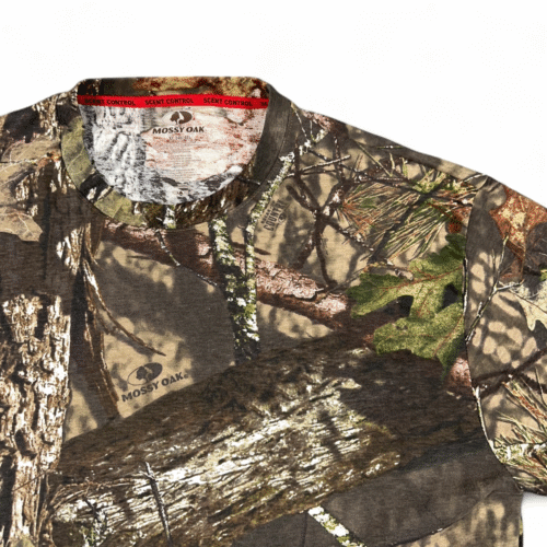 Mossy Oak Shirt Adult EXTRA LARGE Brown Camo Hunting Scent Control Outdoor