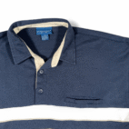 Vintage Towncraft Sweater Adult MEDIUM Blue Colorblock Striped Polo Golf Dad 90s
