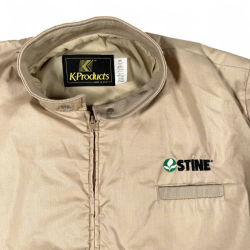 Vintage Stine Seed Jacket Adult 2XL Brown  K Products Work Bomber Farm USA 90s
